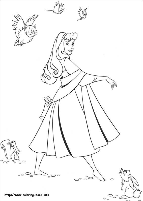 Sleeping Beauty coloring picture